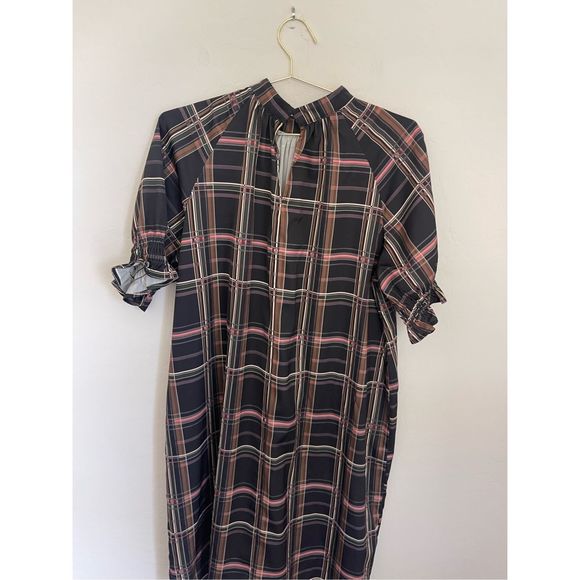 ELOQUII Plaid Pattern Plus Size Midi Dress Size 14 - Picture 6 of 8